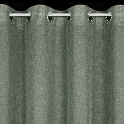 Zasłona gotowa na przelotkach ANGELICA 140x250 Eurofirany zielony