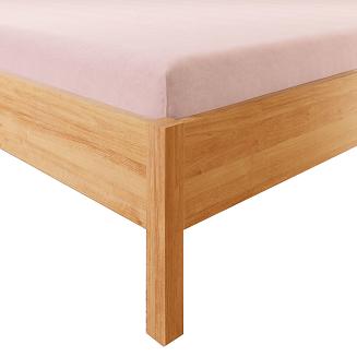 Prześcieradło jersey z gumką 140x200 DREAMY PREMIUM jasnoróżowe