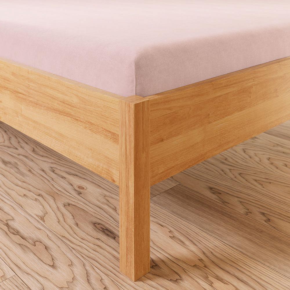 Prześcieradło jersey z gumką 140x200 DREAMY PREMIUM jasnoróżowe