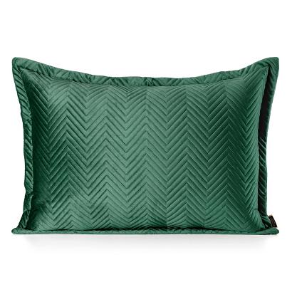 Poszewka dekoracyjna SOFIA 50x70 Eurofirany ciemnozielona welwetowa