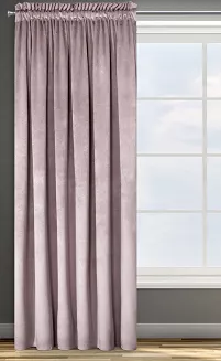 Zasłona gotowa na taśmie ROSA 140x270 Design91 pudrowy