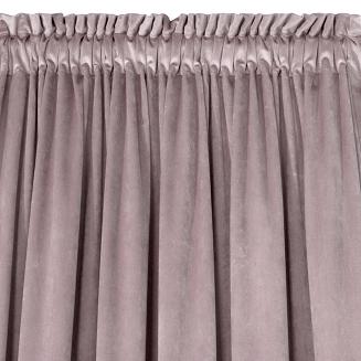 Zasłona gotowa na taśmie ROSA 140x270 Design91 pudrowy
