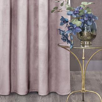 Zasłona gotowa na taśmie ROSA 140x270 Design91 pudrowy