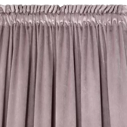 Zasłona gotowa na taśmie ROSA 140x270 Design91 pudrowa