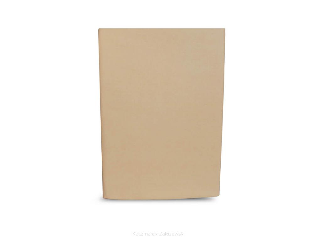 Prześcieradło bawełniane bez gumki 200x220 kolor beżowy grube