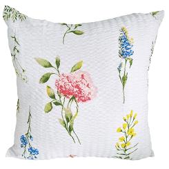 Poszewka z kory 70x80 biała kolorowa kwiatowa łąka