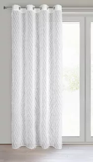 Zasłona gotowa na przelotkach LAUREL 140x250 Eurofirany biały