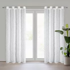 Zasłona gotowa na przelotkach LAUREL 140x250 Eurofirany biały