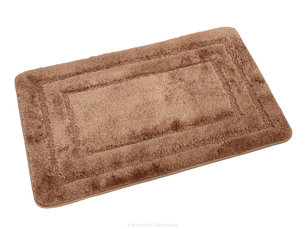 Dywanik łazienkowy ALOR 50x80 Euromat puszysty brązowy