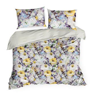 Pościel satynowa 160x200 Eurofirany żółty