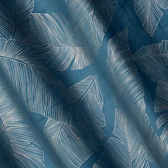 Firana gotowa na przelotkach MUSA2A 140x250 Eurofirany granatowy/szampański