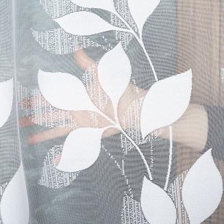 Firanka żakardowa gotowa na żabki MARTA 300x250 biała