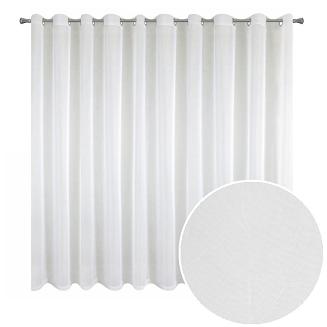 Firana gotowa na przelotkach LUCY 300x160 Eurofirany biała