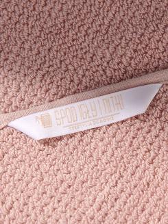 Ręcznik bawełniany o ryżowej strukturze Loren 30x30 pudrowy