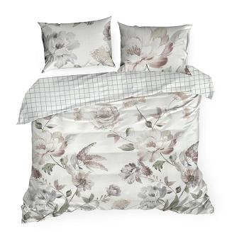 Pościel z makosatyny ROSALIA 160x200 Eurofirany biały