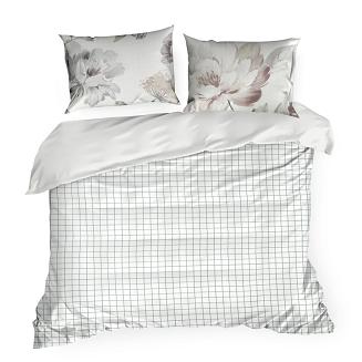 Pościel z makosatyny ROSALIA 160x200 Eurofirany biały