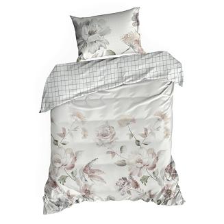Pościel z makosatyny ROSALIA 160x200 Eurofirany biały