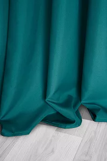 Turkusowa Zasłona Gotowa Do Salonu Na Taśmie 140x270 VIVA