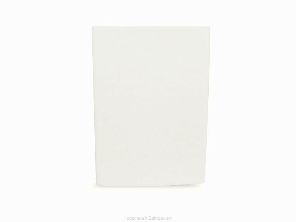 Prześcieradło bawełniane bez gumki 180x200 śmietankowe