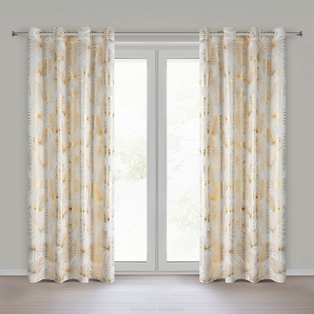 Zasłona gotowa na taśmie ZARIA 140x250 Eurofirany kremowy