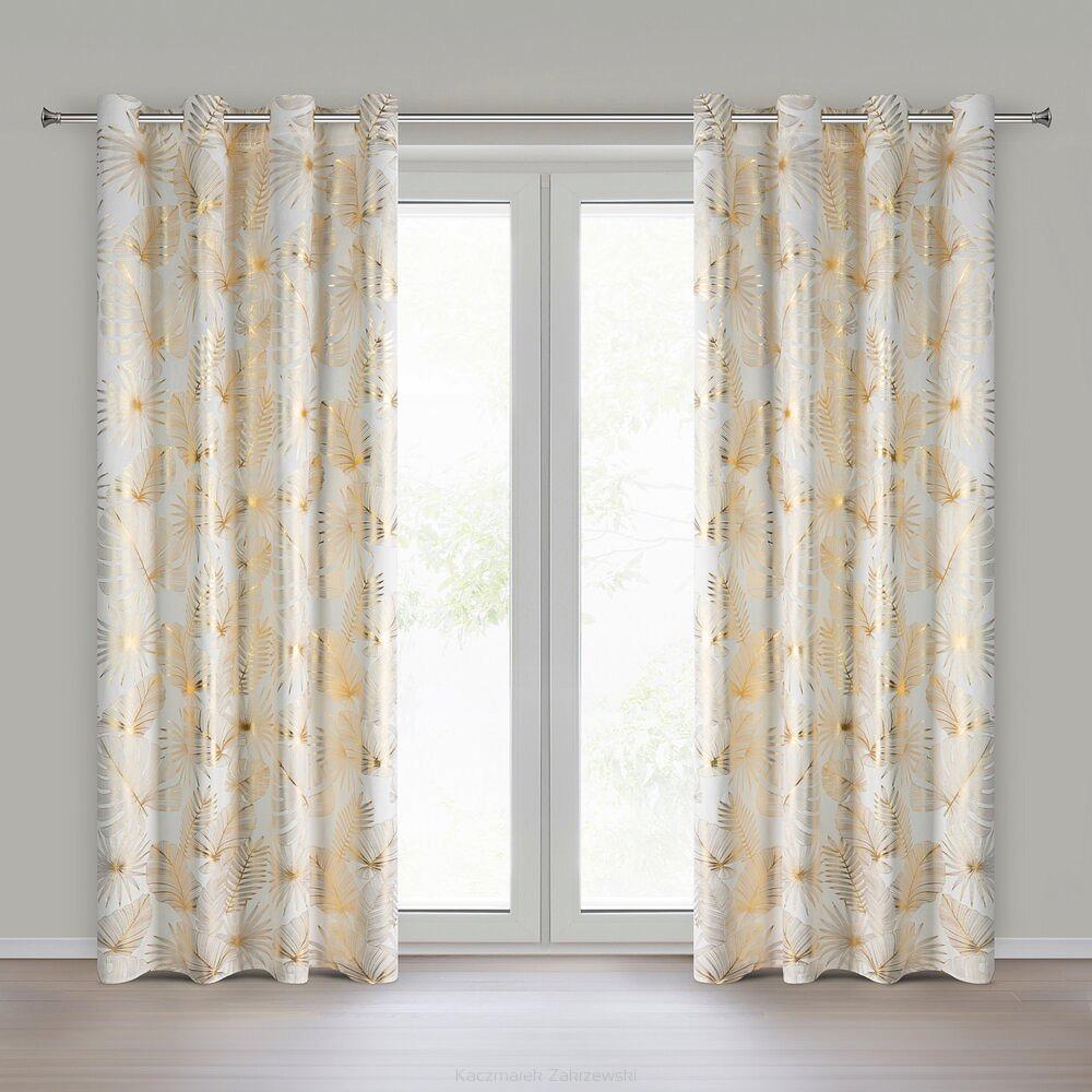 Zasłona gotowa na taśmie ZARIA 140x250 Eurofirany kremowy