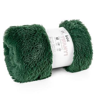 Koc narzuta TIFANY Design91 ciemnozielony