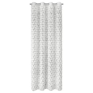 Zasłona gotowa na przelotkach ROSES 140x250 Eva Minge Eurofirany biały