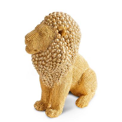 Figurka dekoracyjna ELDO 15x9x18 Eurofirany złoty lew