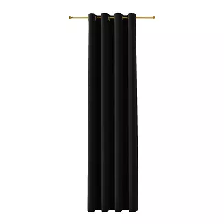 Zasłona gotowa na przelotkach BLACKOUT VELVET 140x240 czarna