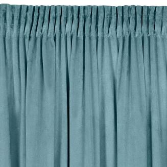 Zasłona gotowa na taśmie MELANIE 140x270 Eurofirany ciemny niebieski