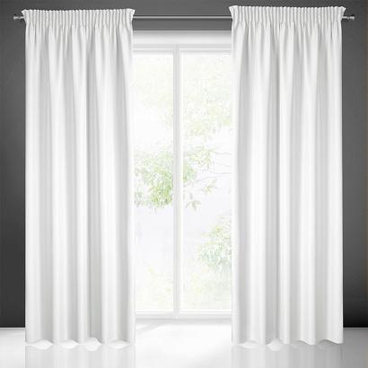 Zasłona gotowa na taśmie RITA 140x270 Eurofirany biała