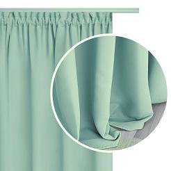 Błękitno Miętowa  Zasłona Zaciemniająca Na Taśmie Blackout 140x270 HOLD