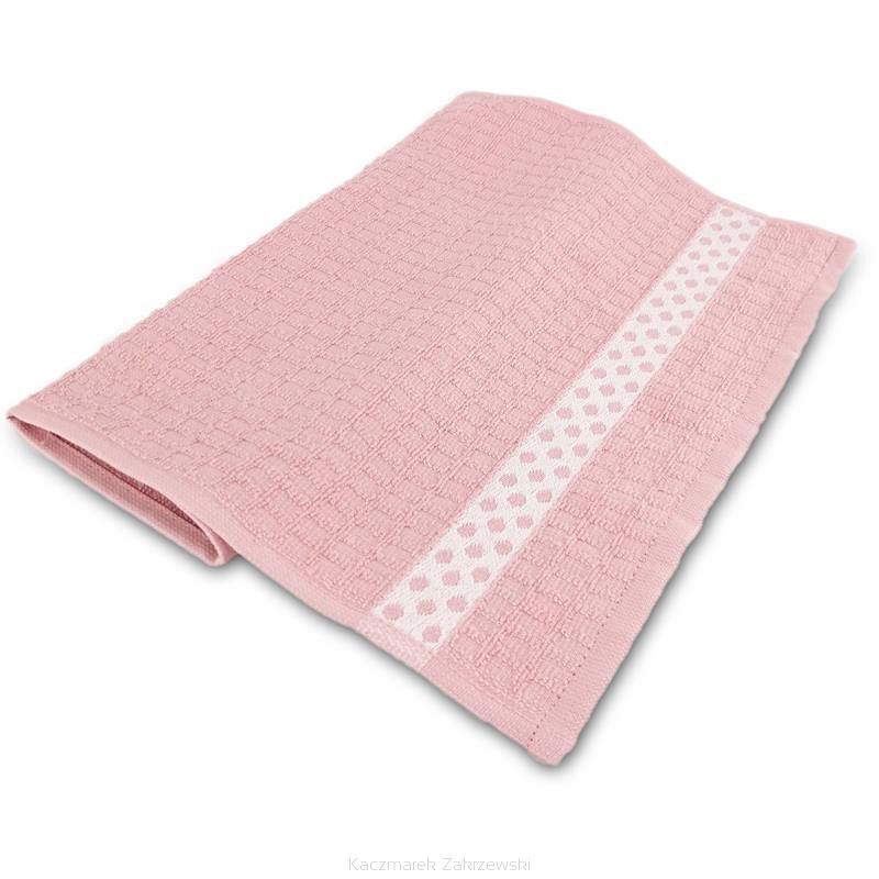 Ręcznik kuchenny 30x50 Zwoltex wzór Kropki różowy