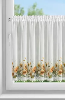 Firana gotowa na taśmie SUNFLOWER 150x70 Eurofirany biały