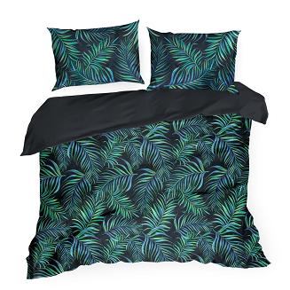 Pościel bawełniana PALMS 160x200 Design91 czarny