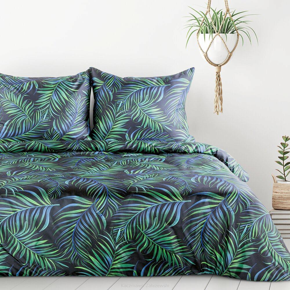 Pościel bawełniana PALMS 160x200 Design91 czarny