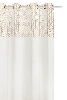 Biała Zasłona Welurowa 140x250 Nord