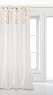 Biała Zasłona Welurowa 140x250 Nord