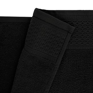 Ręcznik D Bawełna 100% Solano Krem + Czarny (P) 2x50x90+2x70x140 kpl.