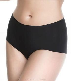 Figi damskie bezszwowe z wysokim stanem BLISS MAXI Julimex czarne