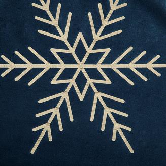 Obrus świąteczny 40x140 Eurofirany granatowy