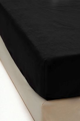 Prześcieradło polarowe z gumką MIŚ Fluffy 90x200 mikrofibra czarne