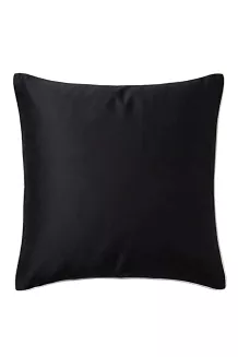 Poszewka bambusowa 40x40 czarna z białą bizą