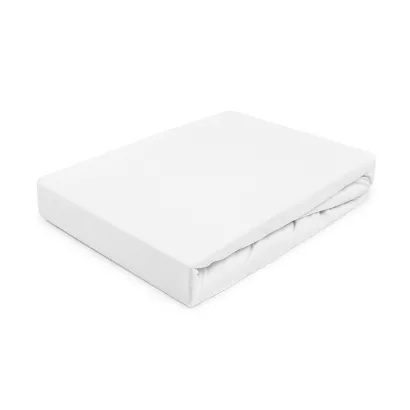 Prześcieradło jersey z gumką 140x200 Darymex białe
