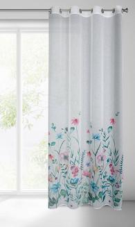 Zasłona gotowa na przelotkach LILIAN 140x250 Eurofirany biały