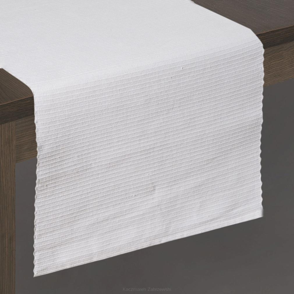 Obrus dekoracyjny MADLEN 40x140 Eurofirany biały