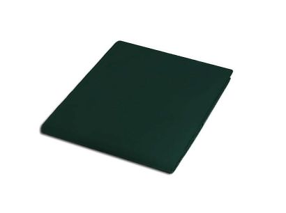 Prześcieradło satyna bawełniana bez gumki 160x220 butelkowa zieleń