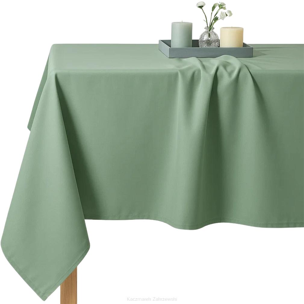 Obrus plamoodporny GAIA 140x180 ogrodowy wodoodporny szałwiowy