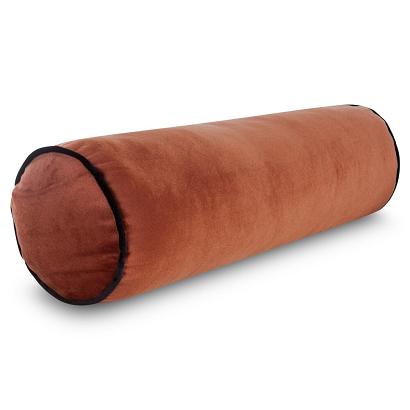 Poszewka dekoracyjna wałek GAJA5 15x45 Eurofirany ceglasta z lamówką