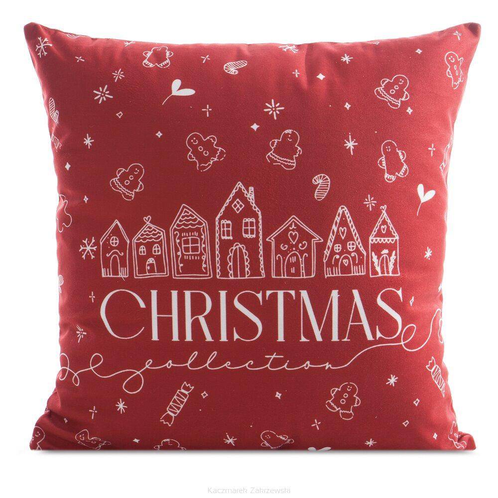 Poszewka dekoracyjna świąteczna 45x45 Eurofirany czerwony